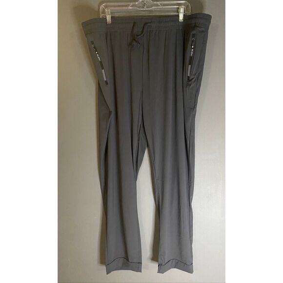 New Sport Grey Quick Dry Athletic Jogger Pants Zipper Pockets Size 3X NWOT - Picture 1 of 5